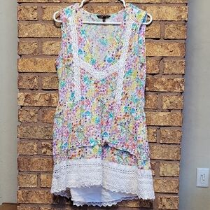 Victoria’s Secret Women's Floral Boho Lace Babydoll Dress Medium